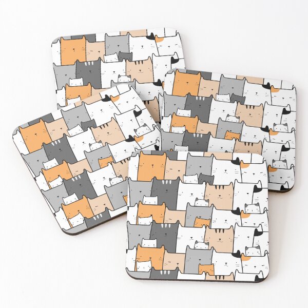 Item preview, Cat Cartoon Pattern designed and sold by ZestyFruit.