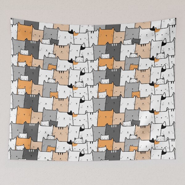 Item preview, Cat Cartoon Pattern designed and sold by ZestyFruit.