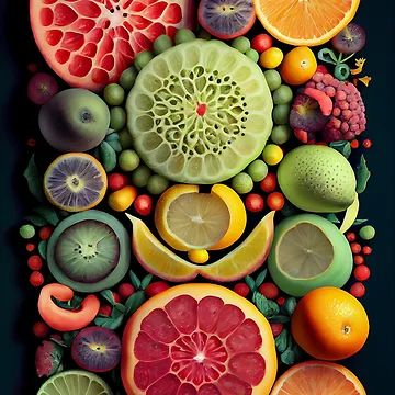 Artwork thumbnail, Colorful Fruit Pattern Design by CutePatternsRB