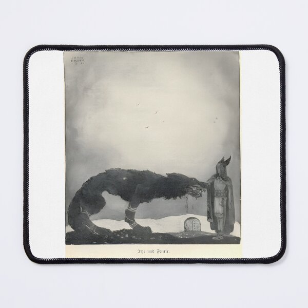 Item preview, John Bauer  Tyr and Fenrir-John Bauer designed and sold by TeeARTHY.