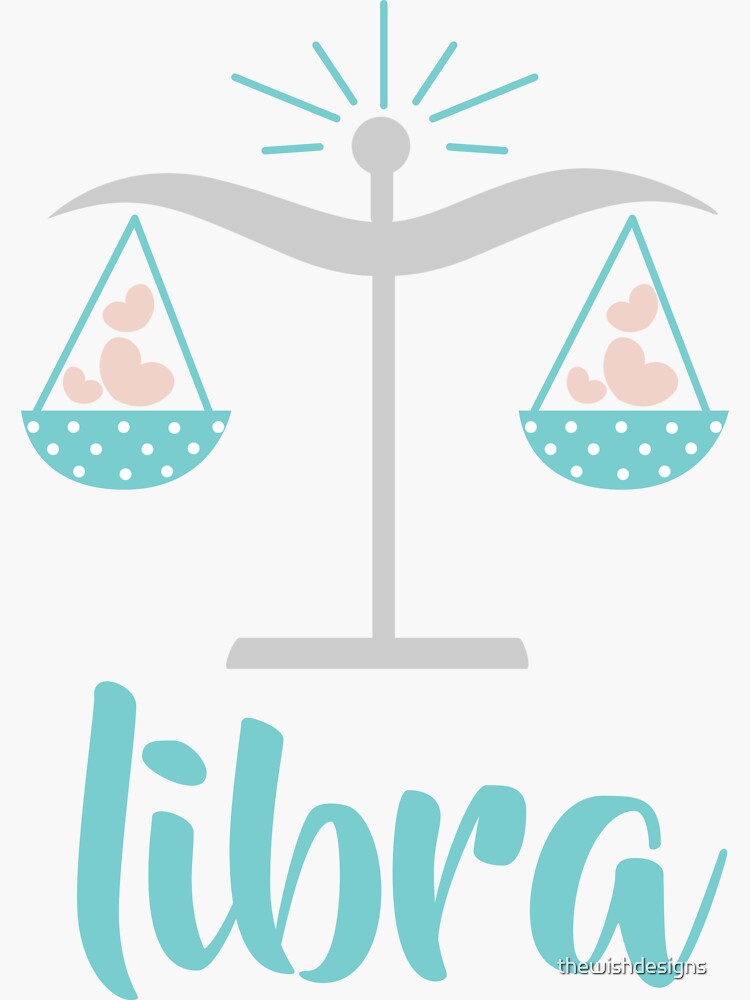 Libra Sep 23 October 22 Air sign Zodiac symbols Sticker