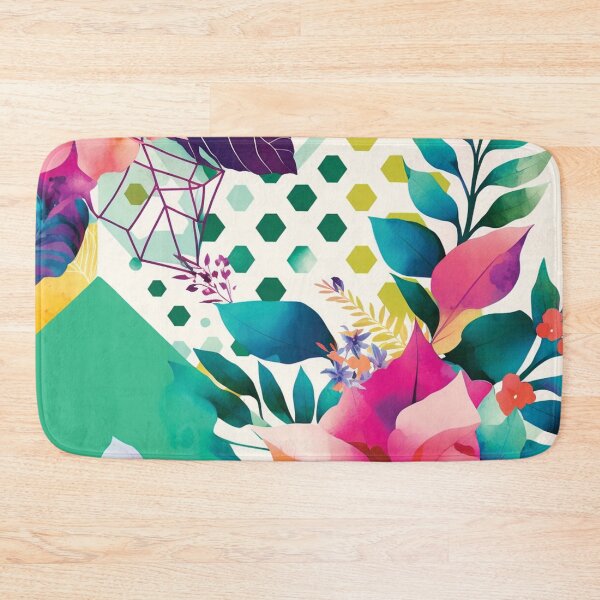 Item preview, Abstract Colorful Geometric and Floral Surface Art designed and sold by LotusBlanc.