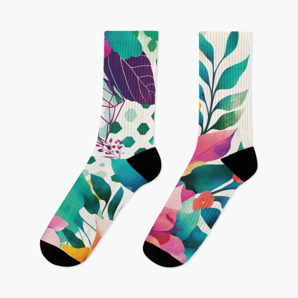 Item preview, Abstract Colorful Geometric and Floral Surface Art designed and sold by LotusBlanc.
