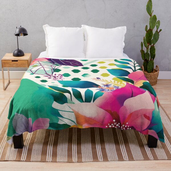 Item preview, Abstract Colorful Geometric and Floral Surface Art designed and sold by LotusBlanc.