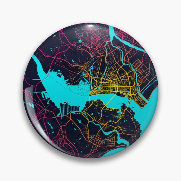 Item preview, Shantou City Map of Guangdong, China - Neon designed and sold by deMAP.