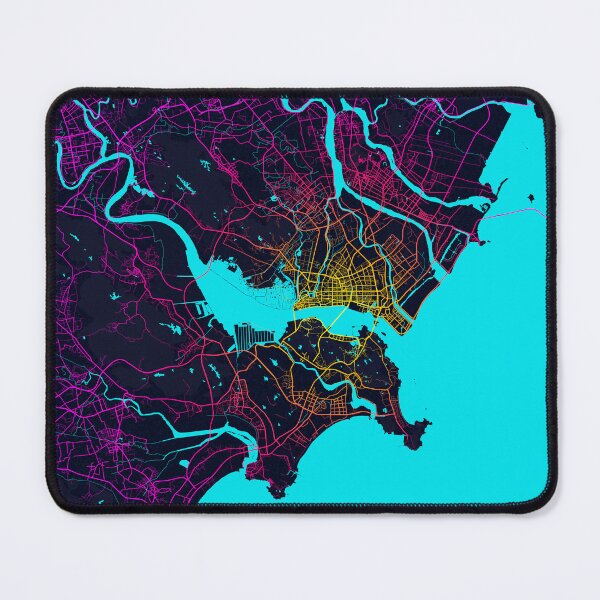 Item preview, Shantou City Map of Guangdong, China - Neon designed and sold by deMAP.