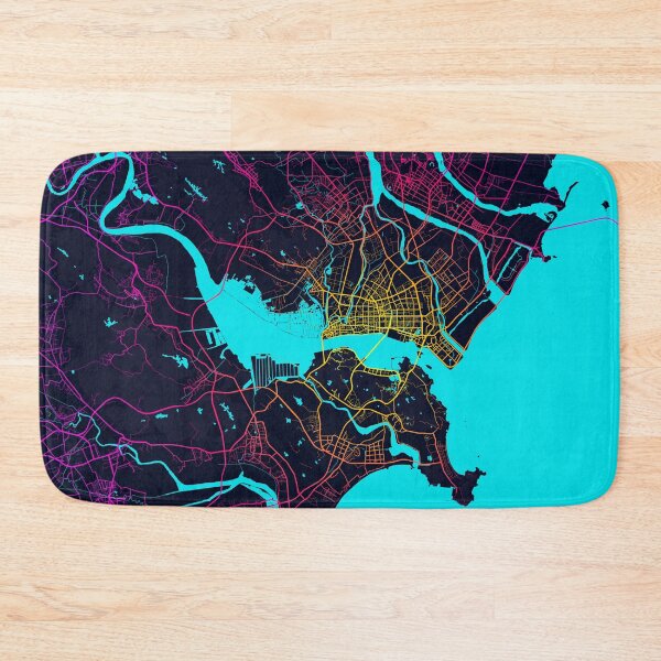 Item preview, Shantou City Map of Guangdong, China - Neon designed and sold by deMAP.