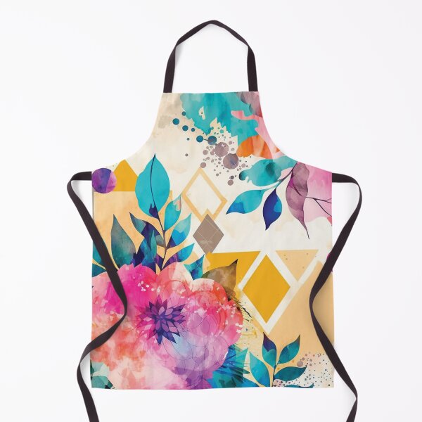 Item preview, Abstract Colorful Geometric and Floral Surface Art designed and sold by LotusBlanc.