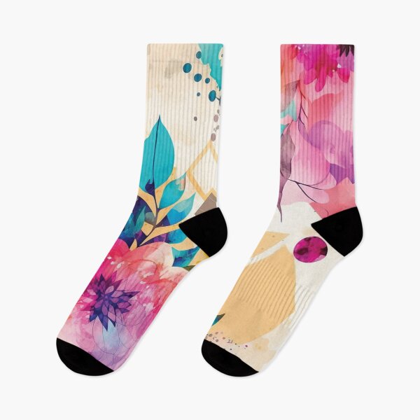 Item preview, Abstract Colorful Geometric and Floral Surface Art designed and sold by LotusBlanc.