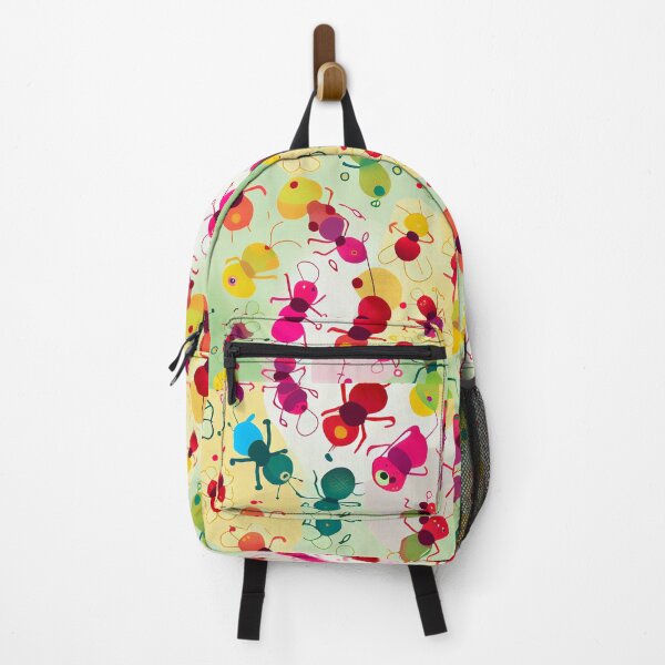 Item preview, Beautiful pattern of colorful working ants designed and sold by CutePatternsRB.