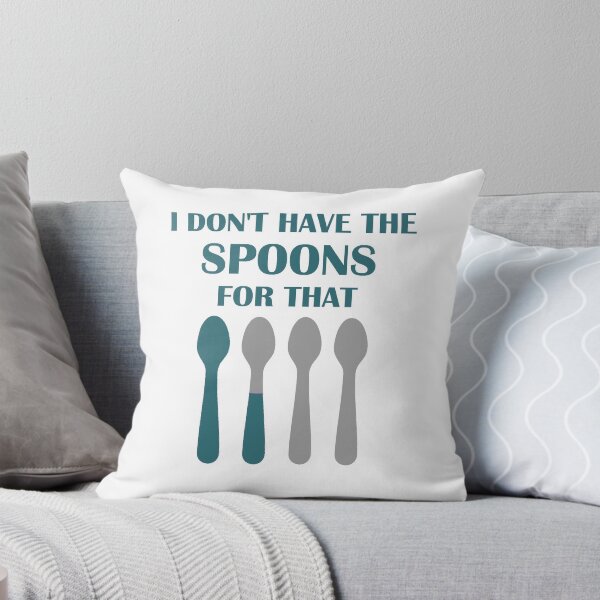 Item preview, No Spoons in Teal designed and sold by Spoonful-Tees.