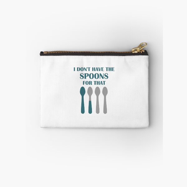 Item preview, No Spoons in Teal designed and sold by Spoonful-Tees.