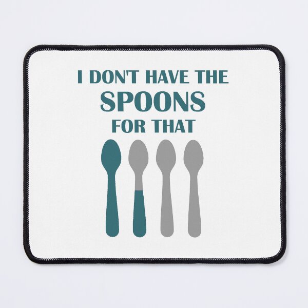 Item preview, No Spoons in Teal designed and sold by Spoonful-Tees.