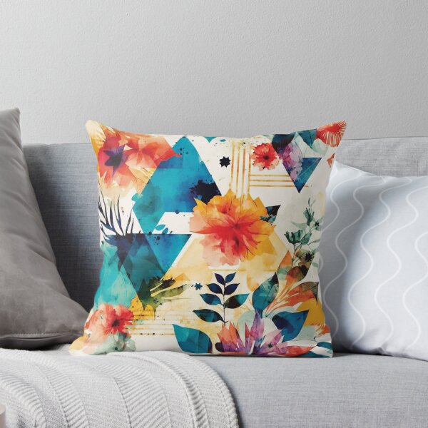 Item preview, Abstract Colorful Geometric and Floral Surface Art designed and sold by LotusBlanc.