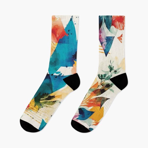 Item preview, Abstract Colorful Geometric and Floral Surface Art designed and sold by LotusBlanc.