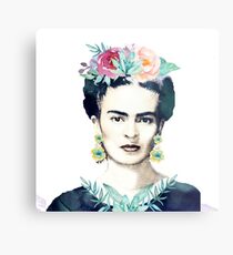Watercolor Frida Kahlo Metal Print