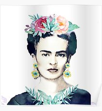 Aquarell Frida Kahlo Poster