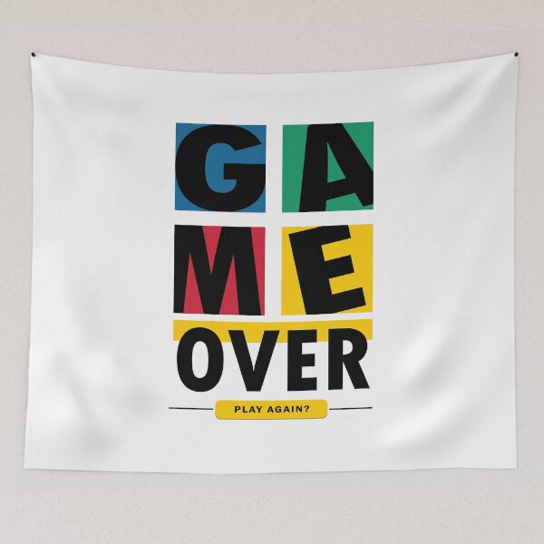 Item preview, game over gaming tshirt design designed and sold by NippoArts.