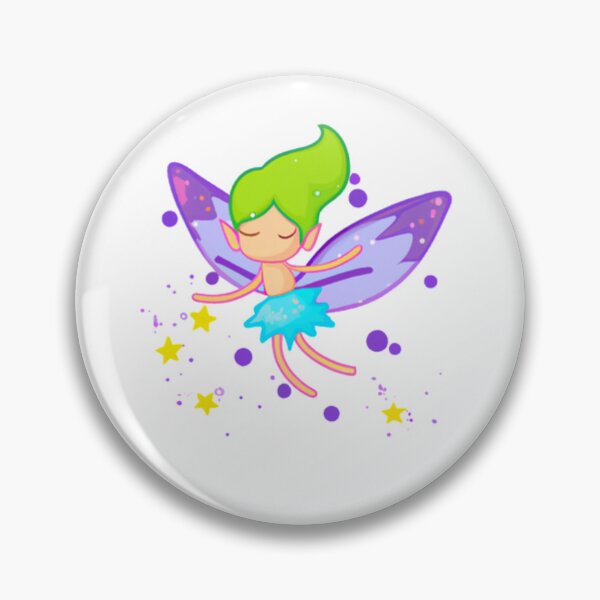 Item preview, Fairy Elf with Purple Wings Flying Among The Stars  designed and sold by HanaiPrint.