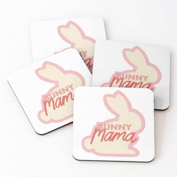 Artikelvorschau, Häschen-Mama-Tatzen-Druck-Rosa-Grafik entworfen und verkauft von 2sistersuk.