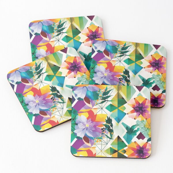 Item preview, Abstract Colorful Geometric and Floral Surface Art designed and sold by LotusBlanc.