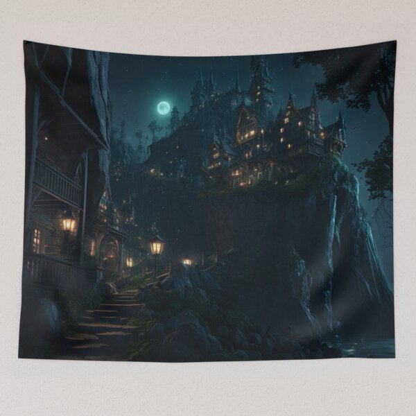 Item preview, Elven Kingdom at Night designed and sold by Dawn van Doorn.