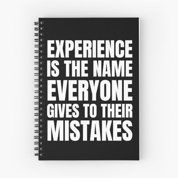 Item preview, Experience is the name everyone gives to their mistakes designed and sold by QuotesAreFun.