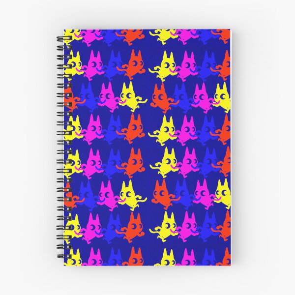 Item preview, Bright Cats Running Pattern designed and sold by LissetteRodz.
