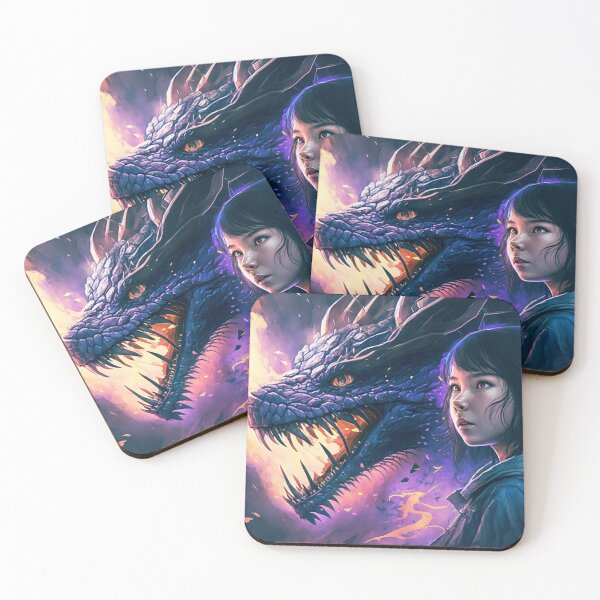 Item preview, girl and dragon like game of thrones television serie designed and sold by Art Store Stickers.