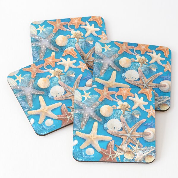 Item preview, Seashell Starfish at the Beach at the Beach designed and sold by purplesensation.
