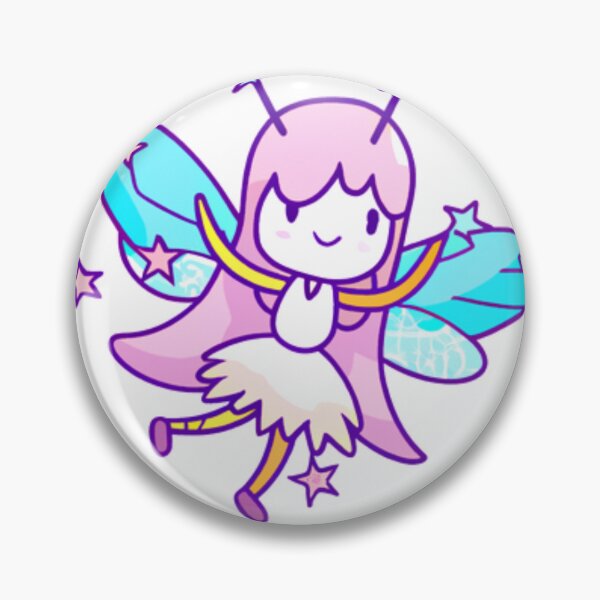 Item preview, Happy Fairy with Pink Hair and Blue Wings designed and sold by HanaiPrint.