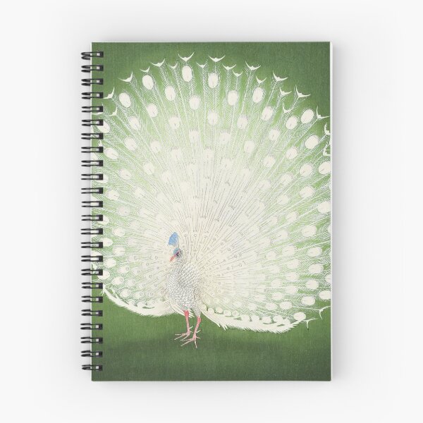 Item preview, Peacock Vintage Japanese Woodblock by Ohara Koson designed and sold by Pretty  Pixel.