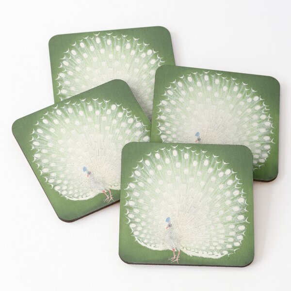 Item preview, Peacock Vintage Japanese Woodblock by Ohara Koson designed and sold by Pretty  Pixel.