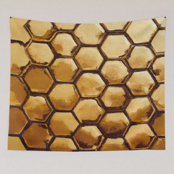 Item preview, Golden Honeycomb: un impresionante diseño inspirado en una colmena designed and sold by jackbermess.