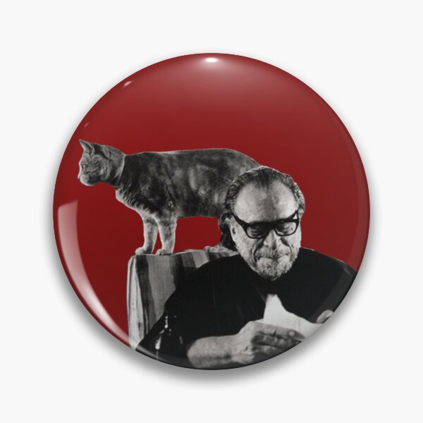 Item preview, Charles Bukowski and cat designed and sold by planet99design.