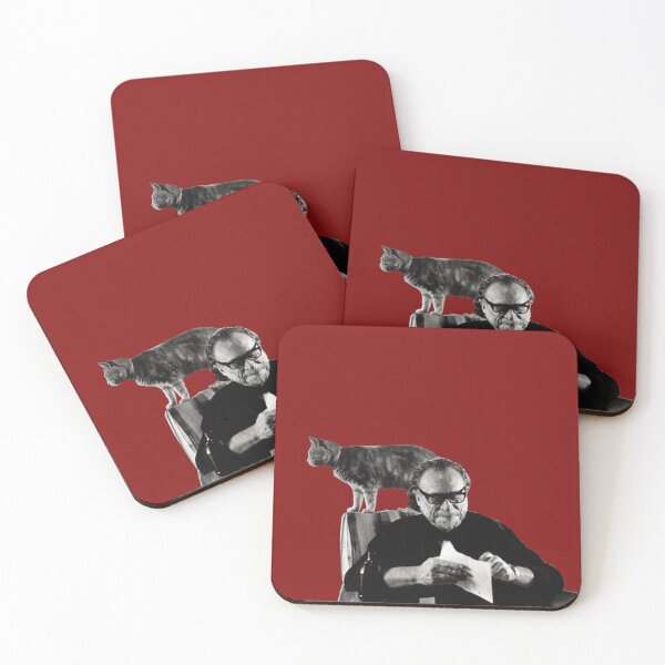 Item preview, Charles Bukowski and cat designed and sold by planet99design.