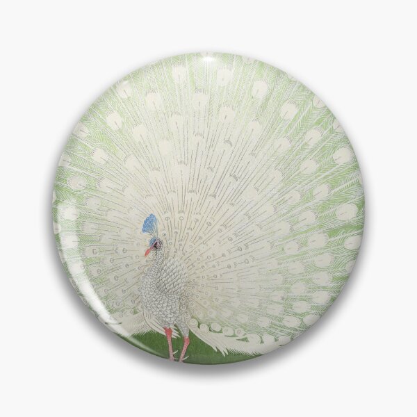 Item preview, Peacock Vintage Japanese Woodblock by Ohara Koson designed and sold by Pretty  Pixel.