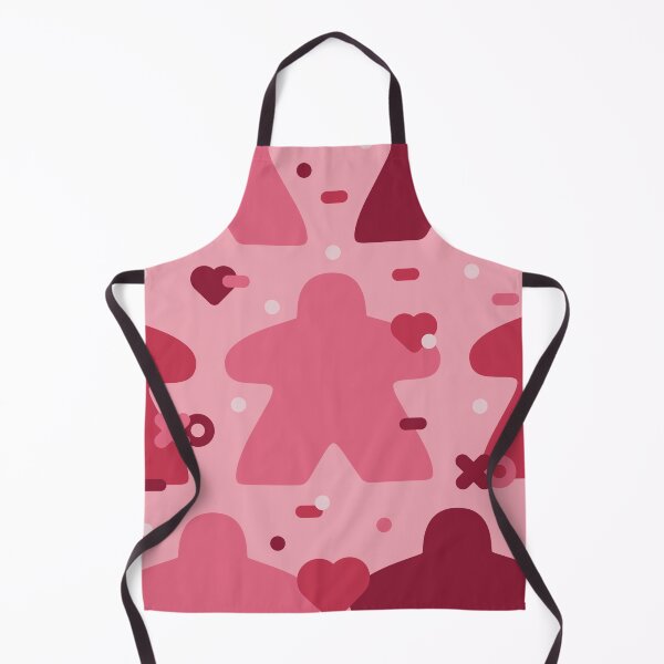 Item preview, Pink and Red Heart Board Game Meeple Love Valentine Pattern designed and sold by BeamGeeks.