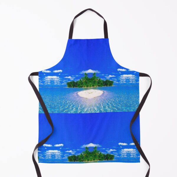 Item preview, Beautiful White waters, with amazing white island in the sea, with lush green mountains and amazing beautiful Blue skies with amazing white romantic clouds.  designed and sold by Tiannalaw.
