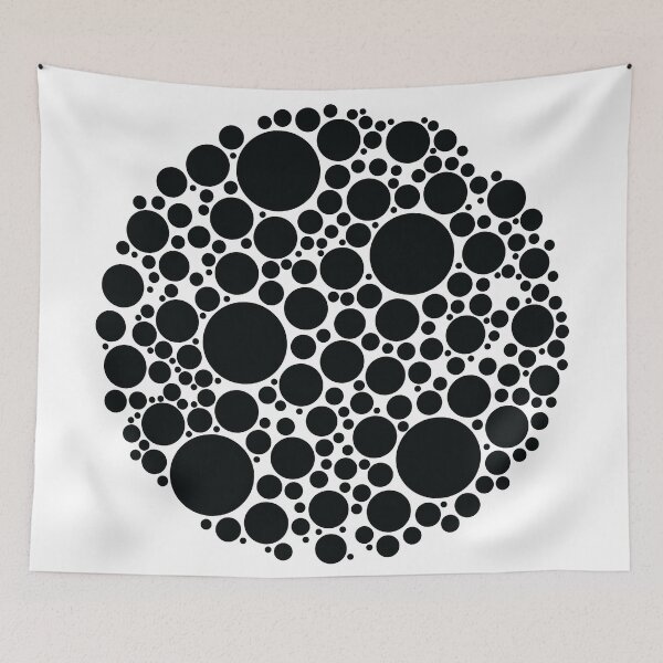 Item preview, Packed Circles Black and White designed and sold by LD ART.