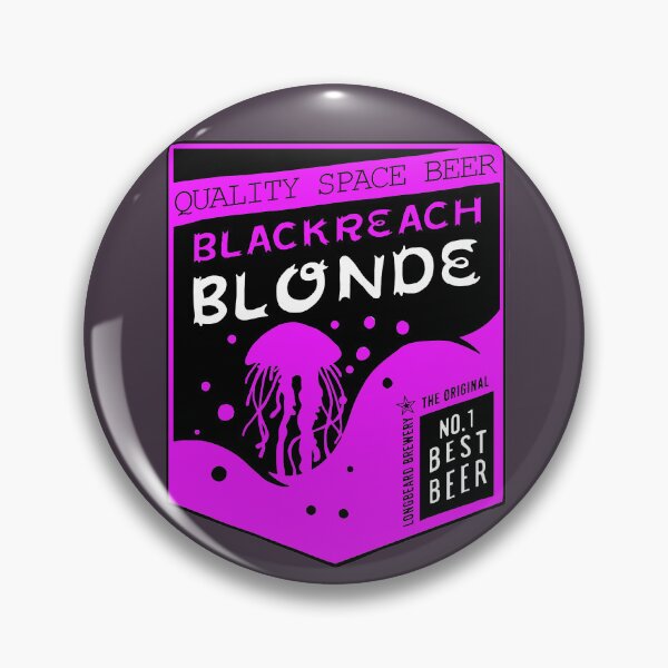 Artikelvorschau, Deep Rock Galactic - Blondes Bierlogo von Blackreach entworfen und verkauft von WhatWhatDesigns.