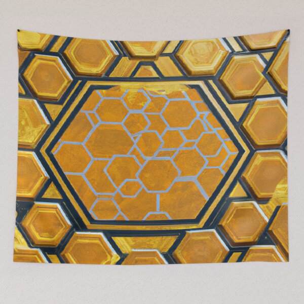 Item preview, Golden Hive Harmony: fascinating design for your products designed and sold by jackbermess.