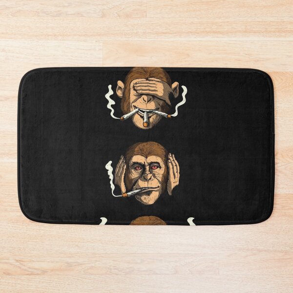 Item preview, Smoking monkeys - see, hear, say nothing designed and sold by ChrisFeil.