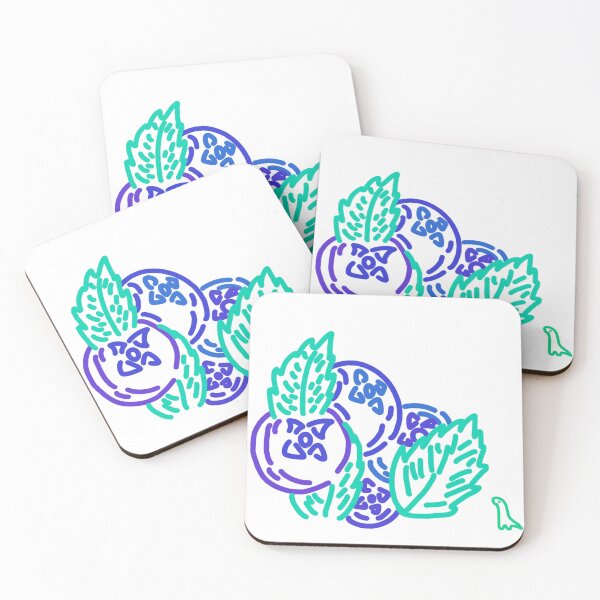 Item preview, Blueberries and Mint (White Background) designed and sold by Finnzilla.