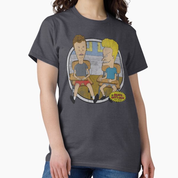 Vista previa del artículo con la obra «Retrato en el aula de Beavis y Butt-Head», diseñado y vendido por FifthSun.