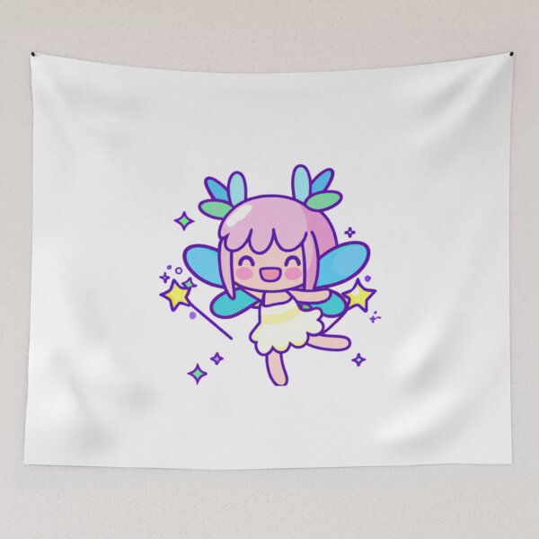 Item preview, Happy and Cute Pink Haired Fairy designed and sold by HanaiPrint.