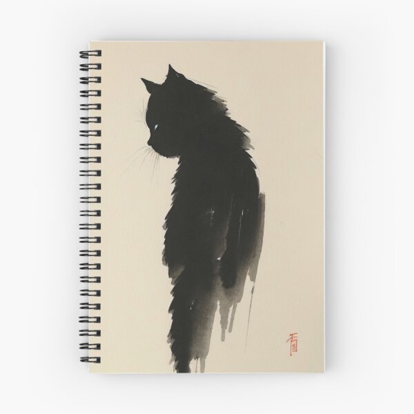 Aperçu de l'œuvre Chat Ukiyo-E minimaliste créée et vendue par Cats Overload.