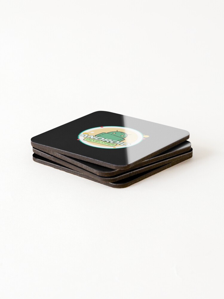 Thumbnail 4 of 5, Coasters (Set of 4), Android developer programmer gift designed and sold by codepuns.