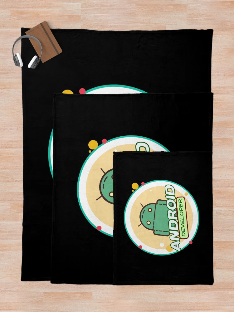 Thumbnail 5 of 6, Throw Blanket, Android developer programmer gift  designed and sold by codepuns.