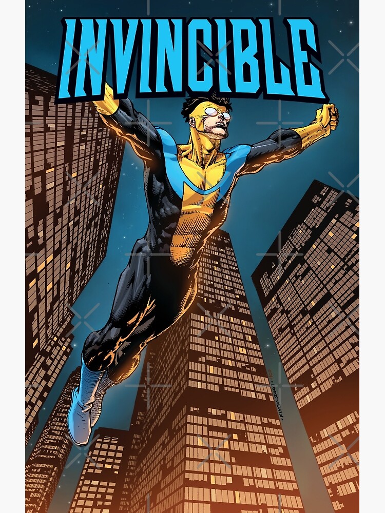 invincible,comic,robert kirkman,city,image  comics,cover,superheroes,guardians of the globe,mark grayson,nolan  grayson,omni man,atom eve | Poster